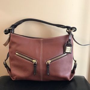 Dooney & Bourke Leather Zip Pocket Shoulder Bag - Gently Used/Smoke Free